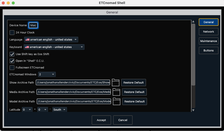 Figure 6-Nomad Config Window